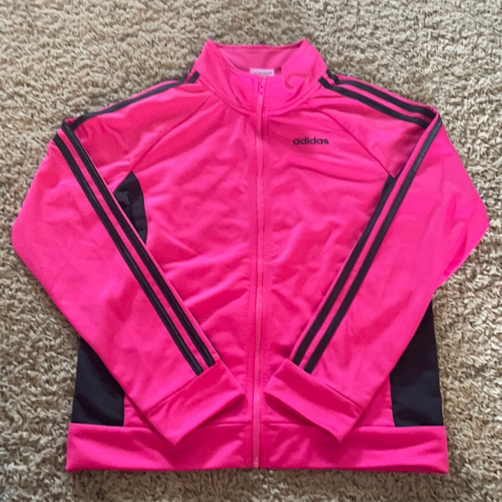 Adidas - girls size 16 jacket, like new condition